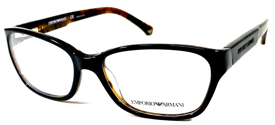 Marco de gafas EMPORIO ARMANI EA3004 5049 NOS negro/marrón tortuga 52-16-140 Foto 1 de 4