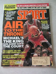SPORT Magazine, JANUARY 1991, MICHAEL JORDAN Cover, TROY AIKMAN, JOHN ELWAY! - Picture 1 of 2