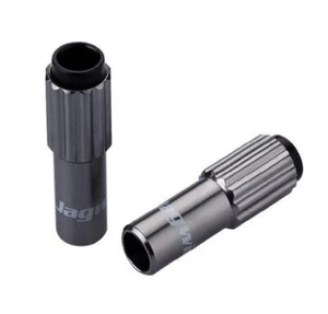 Jagwire Inline Tension Adjuster Mini Titanium Pack of 2 - Picture 1 of 3