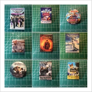 Promotional Pinback Lot of 9 Movie Music Wal-Mart Advertising Unused Collection - Picture 1 of 11