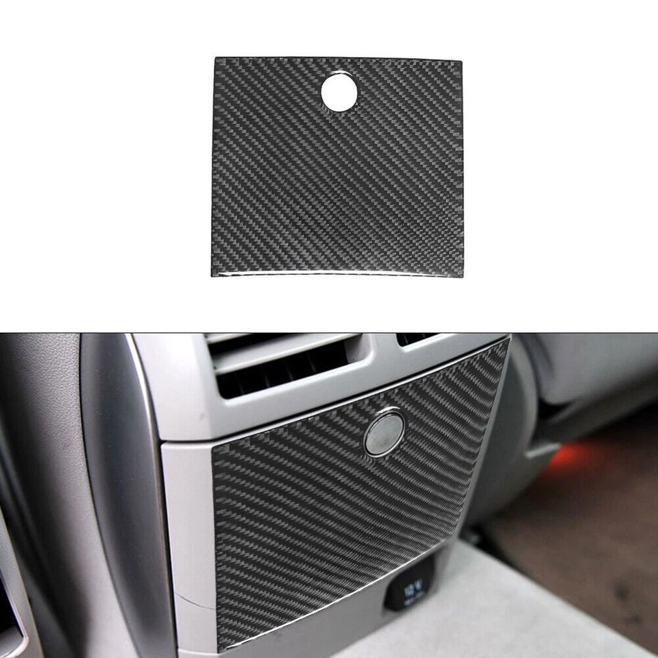 Cubierta de almacenamiento central interior de fibra de carbono para Mercedes-Benz R320 R350 Foto 1 de 4