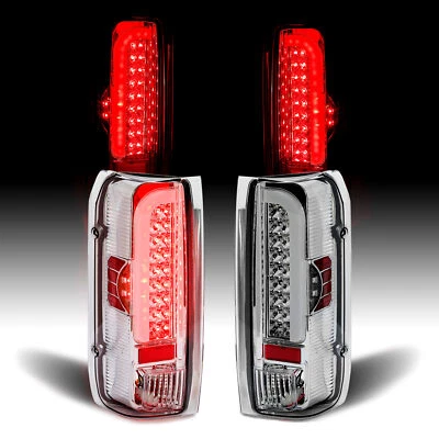 Pair LED Tail Lights Brake Lamps For Ford F150 F250 F350 Bronco 1990-1997 LH+RH - Image 1 of 4