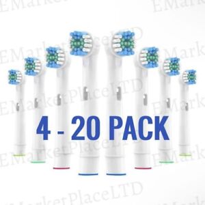 ORAL B Braun Toothbrush Heads Compatible Replacement Electric 4 8 12 16 20 PACK