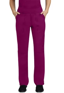 Healing Hands Purple Label Women's Scrubs Tori Pant Petite 9133P WINE Wine - Picture 1 of 4