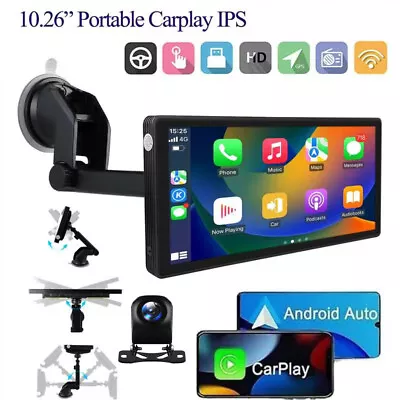 10.26" Touch Screen Wireless Apple Carplay Portable Car Stereo Android Auto - Image 1 of 4