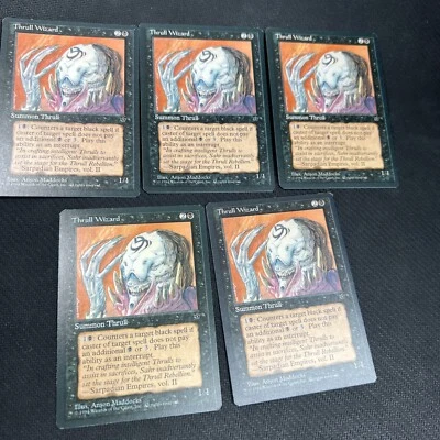 Thrull Wizard Fallen Empires MTG Magic the Gathering Black Playset 5 - Image 1 of 4
