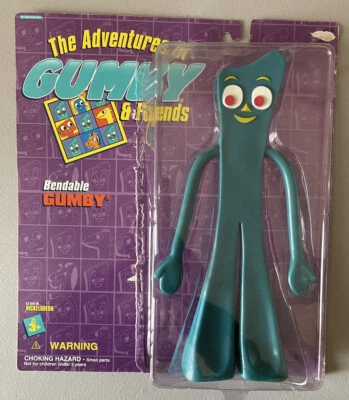 Figura Gumby Flexible Las Aventuras de Gumby & Friends Trendmasters 1995 Foto 1 de 4