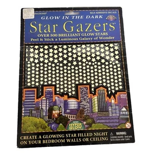 Vintage 1995 NOS Illuminations Glow Stars Peel & Stick Over 500 New Old Stock - Picture 1 of 7