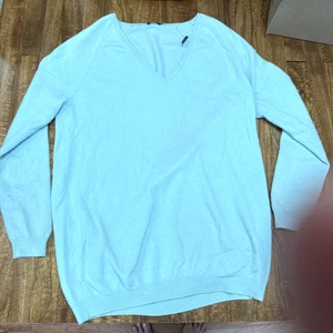 J. McLaughlin Women's Blue Pullover Cashmere Sweater Medium Long Sleeves Soft - Picture 1 of 8