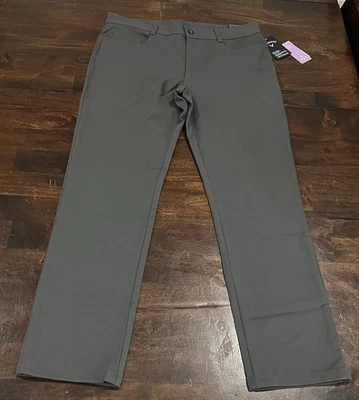 NWT ($80) Callaway Opti-Dri Asphalt Grey Polyester/Elasterall Pants Men’s 32x32 - Image 1 of 4