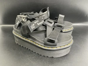 Dr. Martens Kimber Quad Plateau klobige Riemen schwarze Sandalen Damen US 6 UK 4 EU 37 - Bild 1 von 19