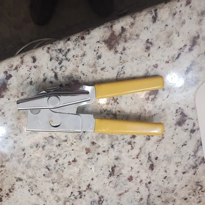 Swing-A-Way Portable Can Bottle Opener Steel Gold Manual Hand Away MADE IN USA - Image 1 of 4