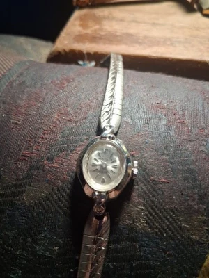 Reloj Westclox Vintage Casi Como Nuevo Damas Estuche Plateado Mecánico Movimiento 17 Joyas Foto 1 de 4