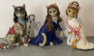 Lote de 3 estatuillas Hamilton Divine Feline Collection 2012 - Imagen 1 de 11