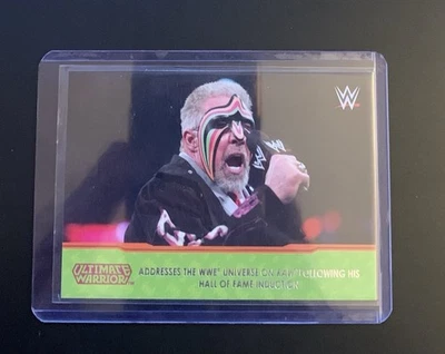 2014 Topps WWE Road to Wrestlemania Ultimate Warrior Tribute Card 10 of 10 - Image 1 of 2