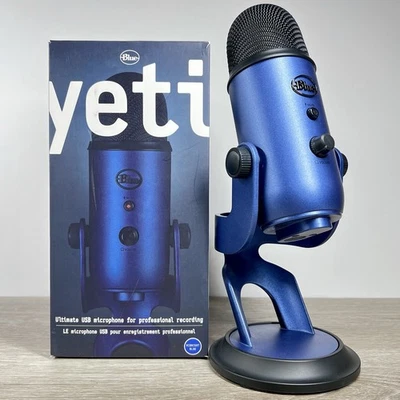 Micrófono USB Yeti Azul para Juegos, Streaming Logitech Creators Azul Medianoche Foto 1 de 4