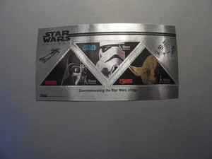 Hoja de recuerdo de la trilogía Star Wars de San Vicente y las Granadinas 1995 - Imagen 1 de 4