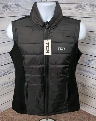 TCA Excel Padded Running Gilet Body Warmer Reflective Blackstone Large - Image 1 of 4