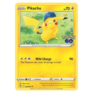 Pikachu - 028/078 Holo Pokemon Go Stamp promo - Picture 1 of 1