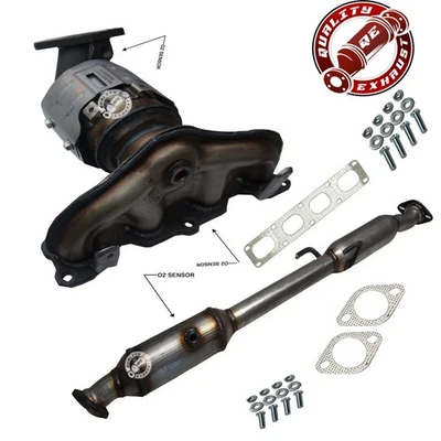 Convertidor catalítico Hyundai Sonata 2,4 L compatible con 2015-2019 - ajuste directo delantero y trasero Foto 1 de 4