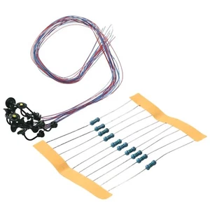 10Stk Modellbahn Led Laternenlampen Wandleuchten Spur H0 12V Warm Weiß Modellbau - Picture 1 of 7