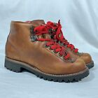 VINTAGE DANNER BROWN LEATHER HIKING MOUNTAINEERING BOOTS 6C USA 47949 VIBRAM