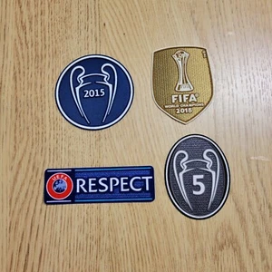 FC Barcelona Champions League 2015-2016 Thermoadhesive Football Sleeve Patch - Foto 1 di 3