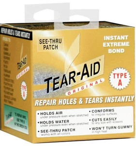 Tear Aid 5ft Roll Type A - Transparent Repair Patch Self Adhesive - 152cm - Picture 1 of 1