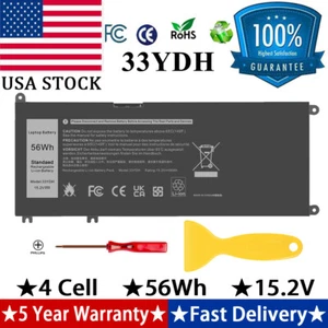 Battery for Dell Inspiron 17 7000 Vostro 15 G3 G5 G7 Latitude 33YDH Notebook - Picture 1 of 13