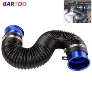 Universal 3'' Flexible Car Cold Air Intake Hose Filter Pipe Telescopic Tube Kit - Picture 1 of 10