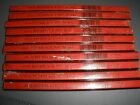 Lot of 10 Vintage NEW Dixon Red & Black 997-M Pencils