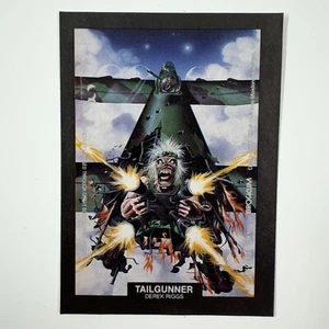 VTG 1991 Brockum Rock Cards Iron Maiden Tailgunner Sticker Derek Riggs - Picture 1 of 2