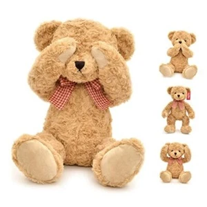 20" Posed Teddy Bear Stuffed Animal Cute Plush Toy for Girl Kids () Light Brown - Picture 1 of 8