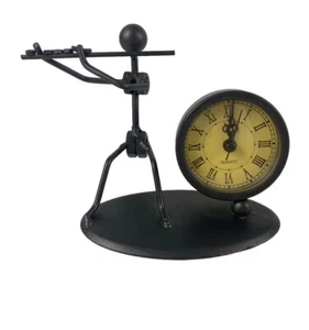 Handmade Scrap Metal Artwork Musical Instrument With Quartz Clock - Flute - Picture 1 of 8