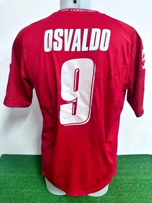 MAGLIA FIORENTINA OSVALDO MATCH WORN SHIRT JERSEY CAMISETA VINTAGE COA 2007/2008 - Immagine 1 di 4