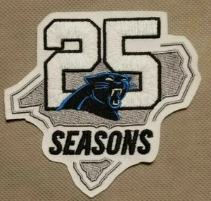Carolina Panthers 25 Season Patch Football Jersey Silver Anniversary Patch 25th - Picture 1 of 1