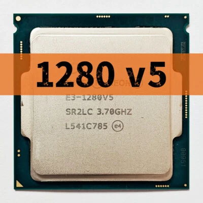 Intel Xeon E3-1280 v5 SR2CL 4 Cores 3.70GHz 8MB 80W LGA1151 CPU Processor - Image 1 of 3