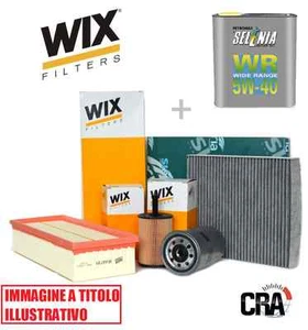 KIT FILTRI (ARIA/GASOLIO/OLIO/ABITACOLO) PER ALFA 147 JTD+OLIO MOTORE SELENIA 5L - Picture 1 of 1