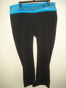 Damas Plus Pantalones de Yoga Talla 3X Negros Simply Emma - Imagen 1 de 2