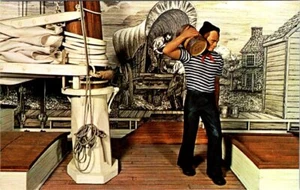 Diorama, Schwarzpulver-Ausstellung, Hagley Museum, WILMINGTON, Delaware Postkarte - Bild 1 von 2