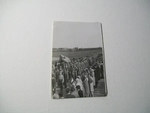 Nazi Rally photograph Germany WW11 soldiers flag march original army War photo - Picture 1 of 4
