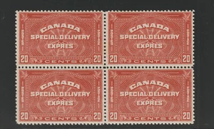 CANADA #E5 special Delivery Block of 4  F-VFNH  - Picture 1 of 4