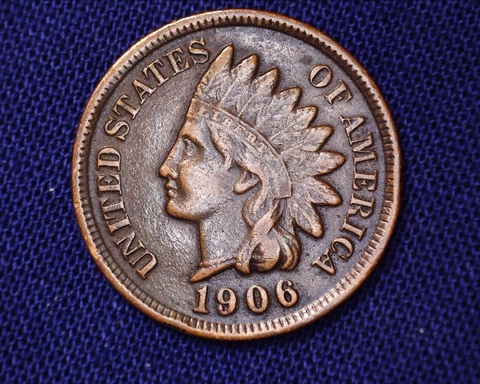 1906 Indian Head Cent Very Nicely Detailed Coin  #I165 Cover