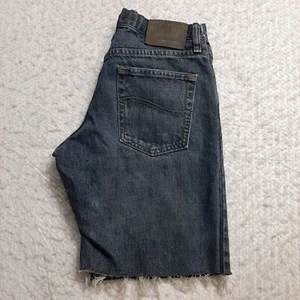 Lee Premium Select Cut-off Denim Jean Shorts Boys 18R (28x9.5) Fringe Accent - Picture 1 of 9