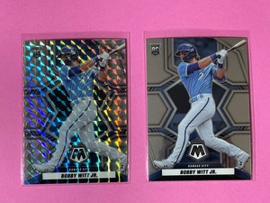 2022 Panini Mosaic Silver Prizm & Base Bobby Witt Jr. RC #265 Kansas City Royals