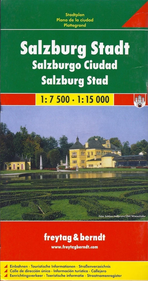 Mapa de Salzburgo, Austria, por Freytag & Berndt Foto 1 de 1