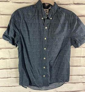 Vintage Kennington Women's Size M Blue Button Up Shirt - Picture 1 of 4