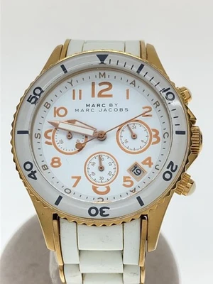 MARC BY MARC JACOBS Quartz Analog White Stainless Steel Watch Near Mint JAPAN - Image 1 of 4