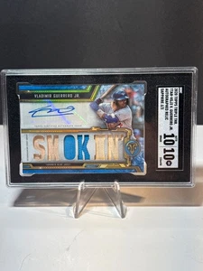 2020 Topps Triple Threads Vladimir Guerrero Jr relic / bat Auto /3 SGC 10 - Picture 1 of 2