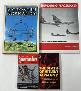 Konvolut 4 alte Weltkriegsbücher (Normandie, B-36, Speerspitzen usw.) - Bild 1 von 7